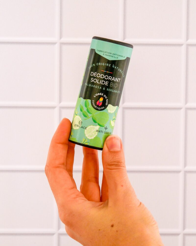 Le déodorant solide Bio parfumé à la palmarosa & la bergamote 50g