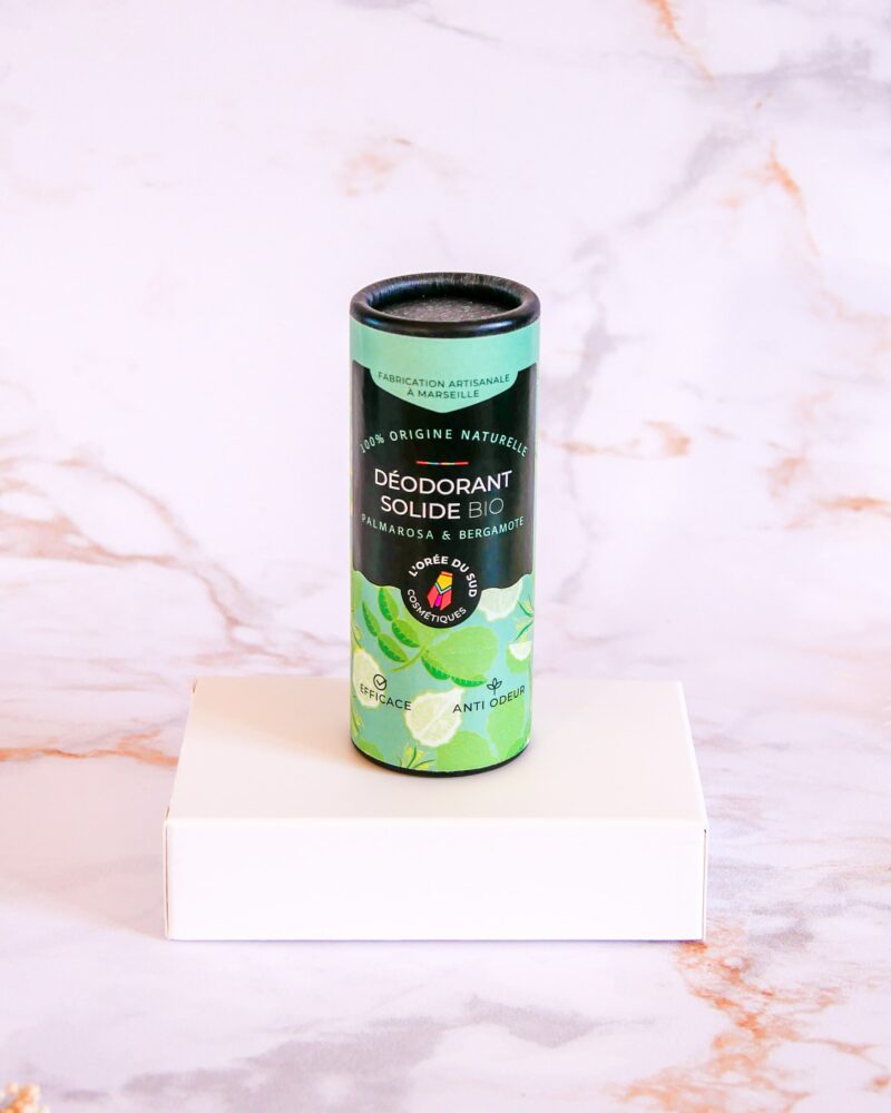 Le déodorant solide Bio parfumé à la palmarosa & la bergamote 50g