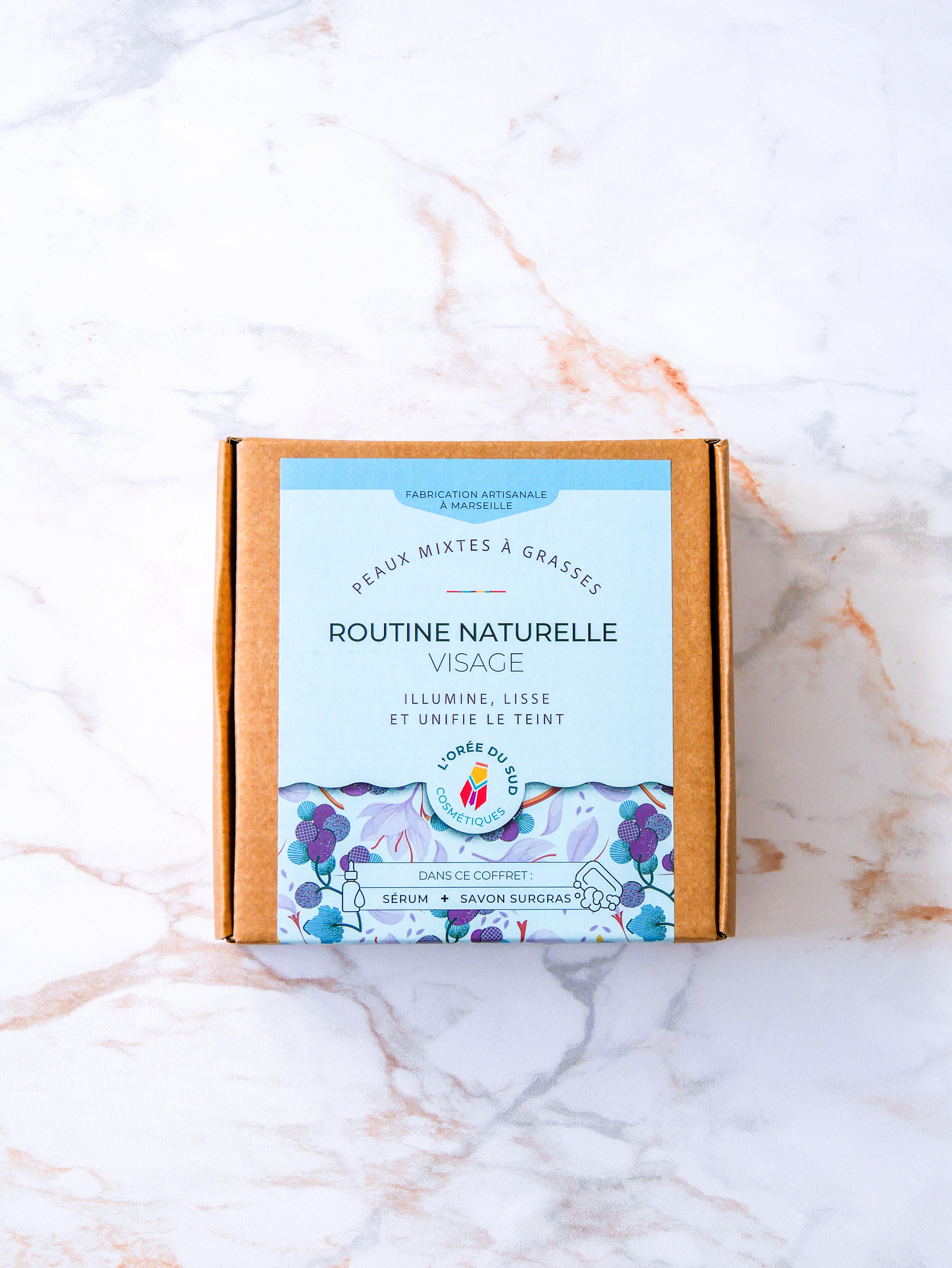 routine visage peau mixte à grasse, acné, anti imperfections, points noirs, boutons, zone T, excès sébum, réguler le sébum, hydrater la peau, cosmétique bio, cosmétique naturel, artisanat local, marseille