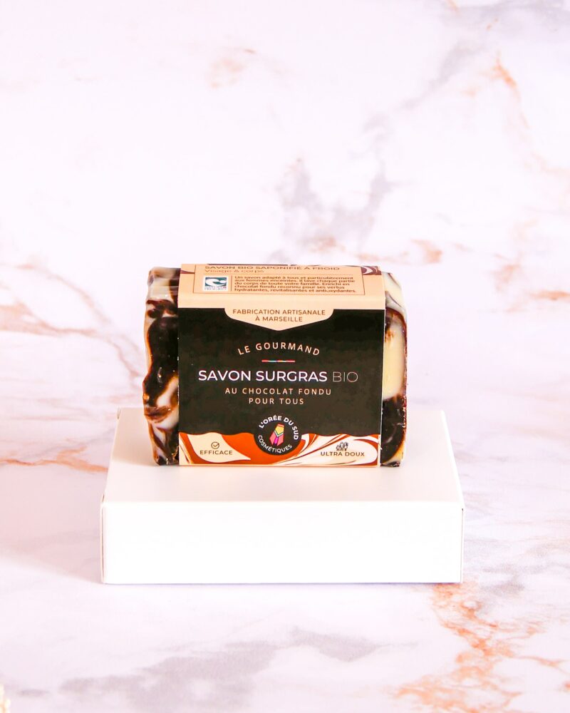 Le gourmand, Savon surgras bio pour les peaux normales à sèches 100g