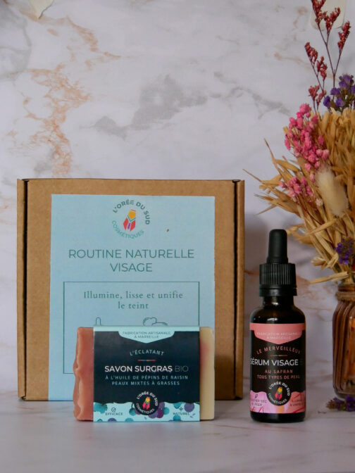 routine visage bio peaux mixtes à grasses acné boutons points noirs teint terne