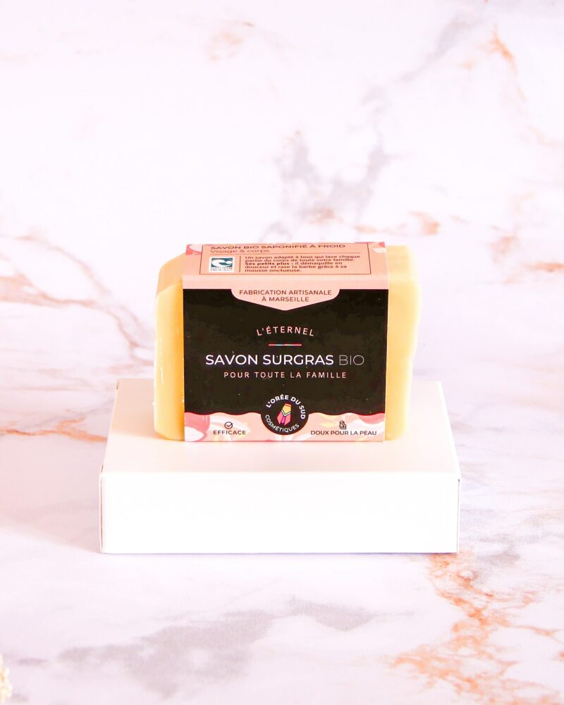 L’éternel, Savon solide bio surgras pour les peaux normales ou fragiles 100g