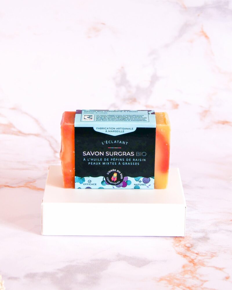 L’éclatant, Savon peaux mixtes à grasses BIO 100g