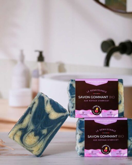 Le renaissance, Savon gommant bio visage et corps 100g