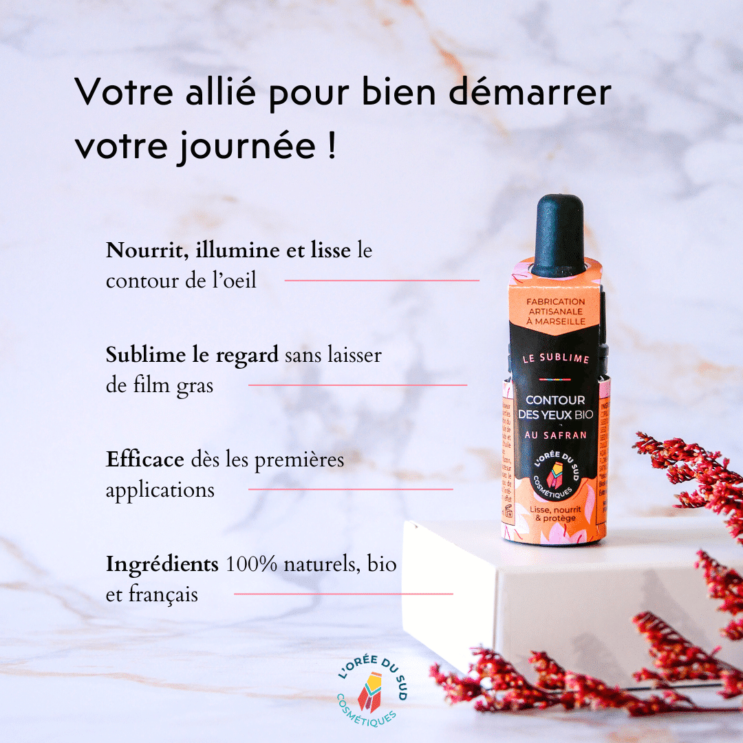 Le sublime, soin contour des yeux au safran BIO 5mL – Image 3