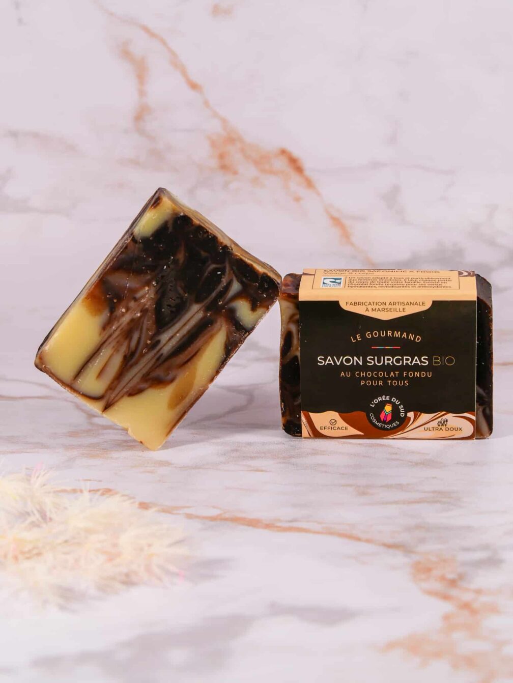 savon surgras bio hydratant nourrissant au chocolat fondu peau sèche peau abîmée