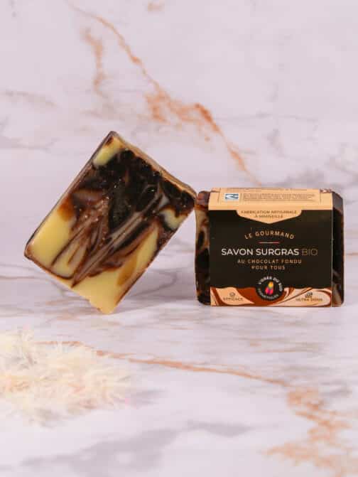 savon surgras bio hydratant nourrissant au chocolat fondu peau sèche peau abîmée