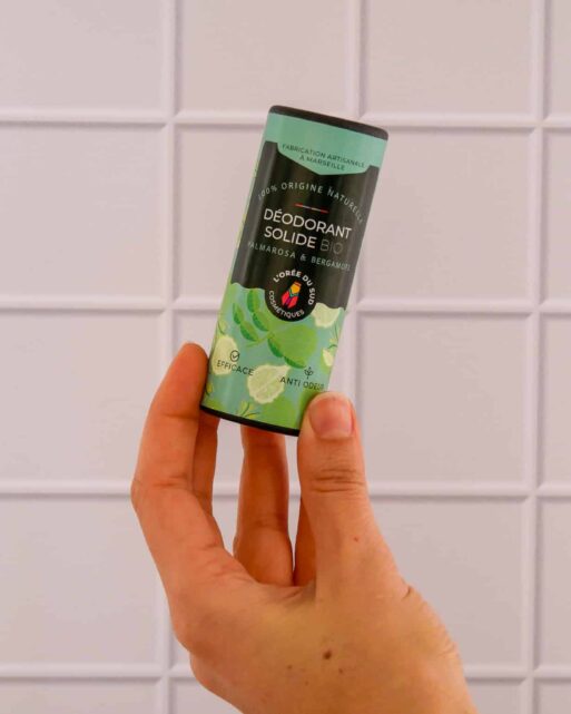 Le déodorant solide Bio parfumé à la palmarosa & la bergamote 50g