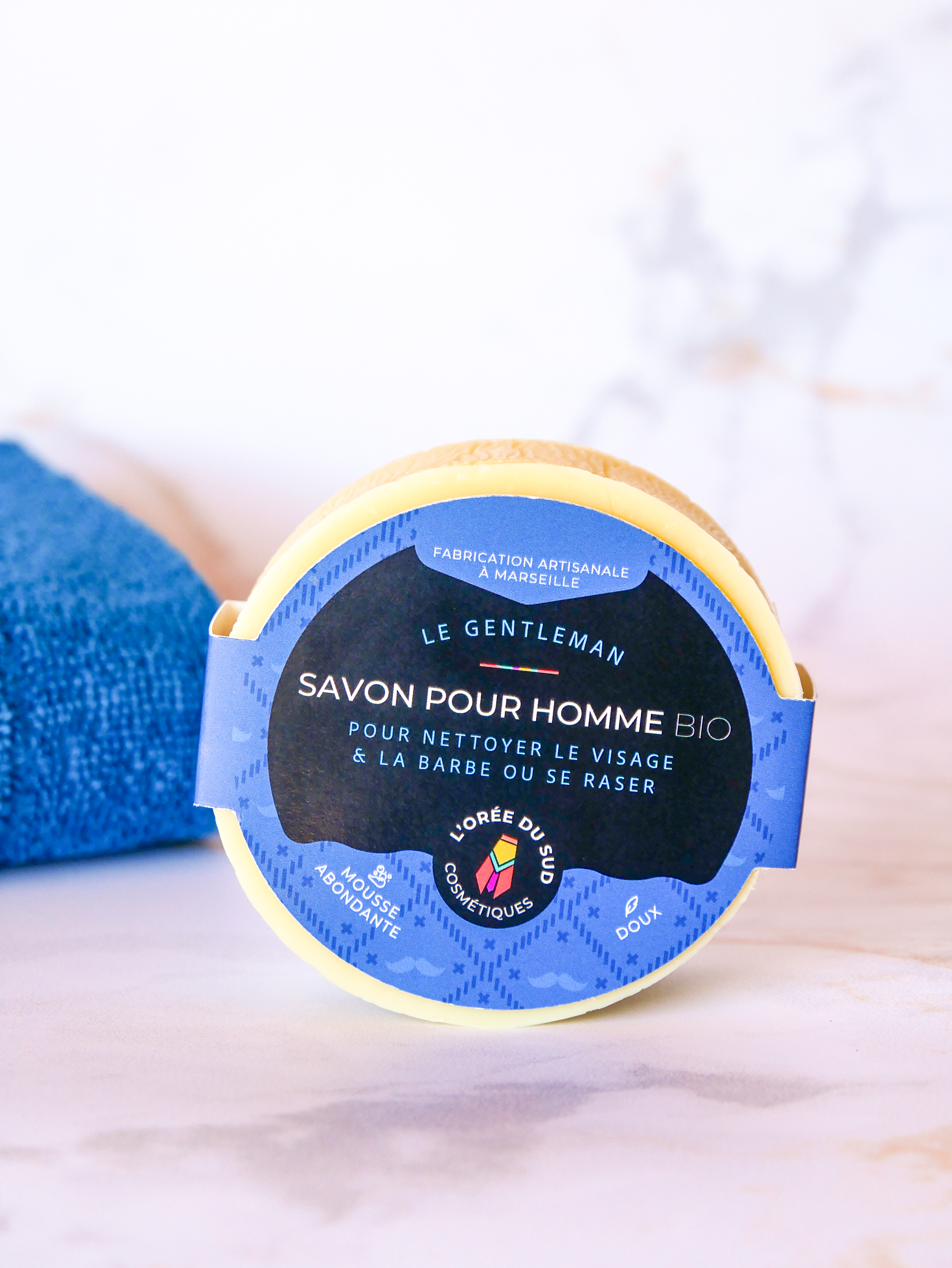 savon pour homme nettoie rase barbe sans parfum