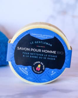 Le gentleman, Savon pour homme bio 100g avec ou sans boîte