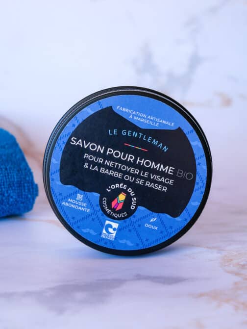 savon pour homme nettoie rase barbe sans parfum