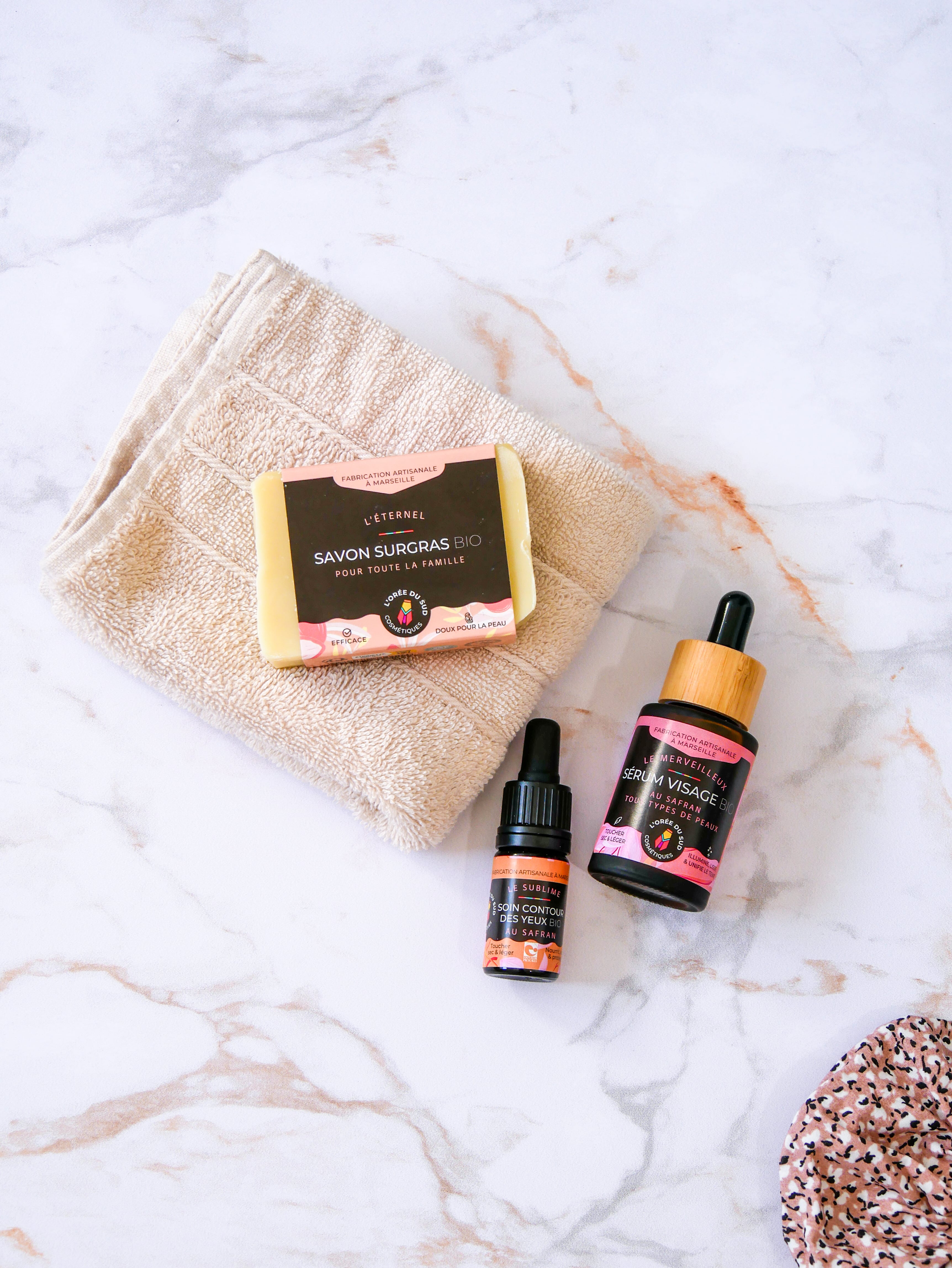 coffret de noël soin du visage bio, artisanat local, marseille, fabrication française, cosmétique naturel, cosmétique bio